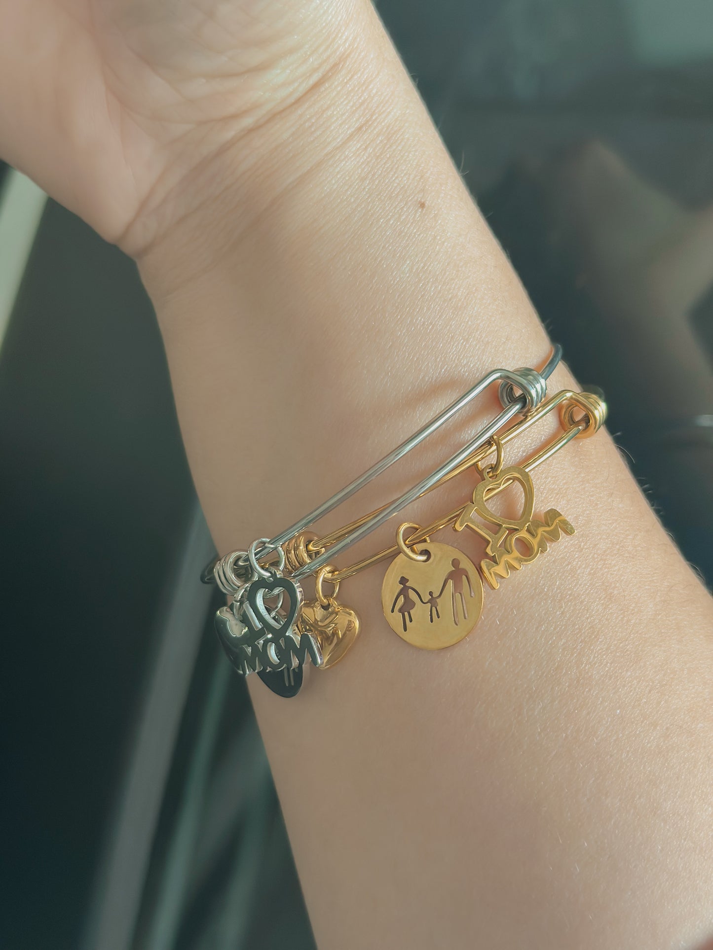 I Love Mom Bangle
