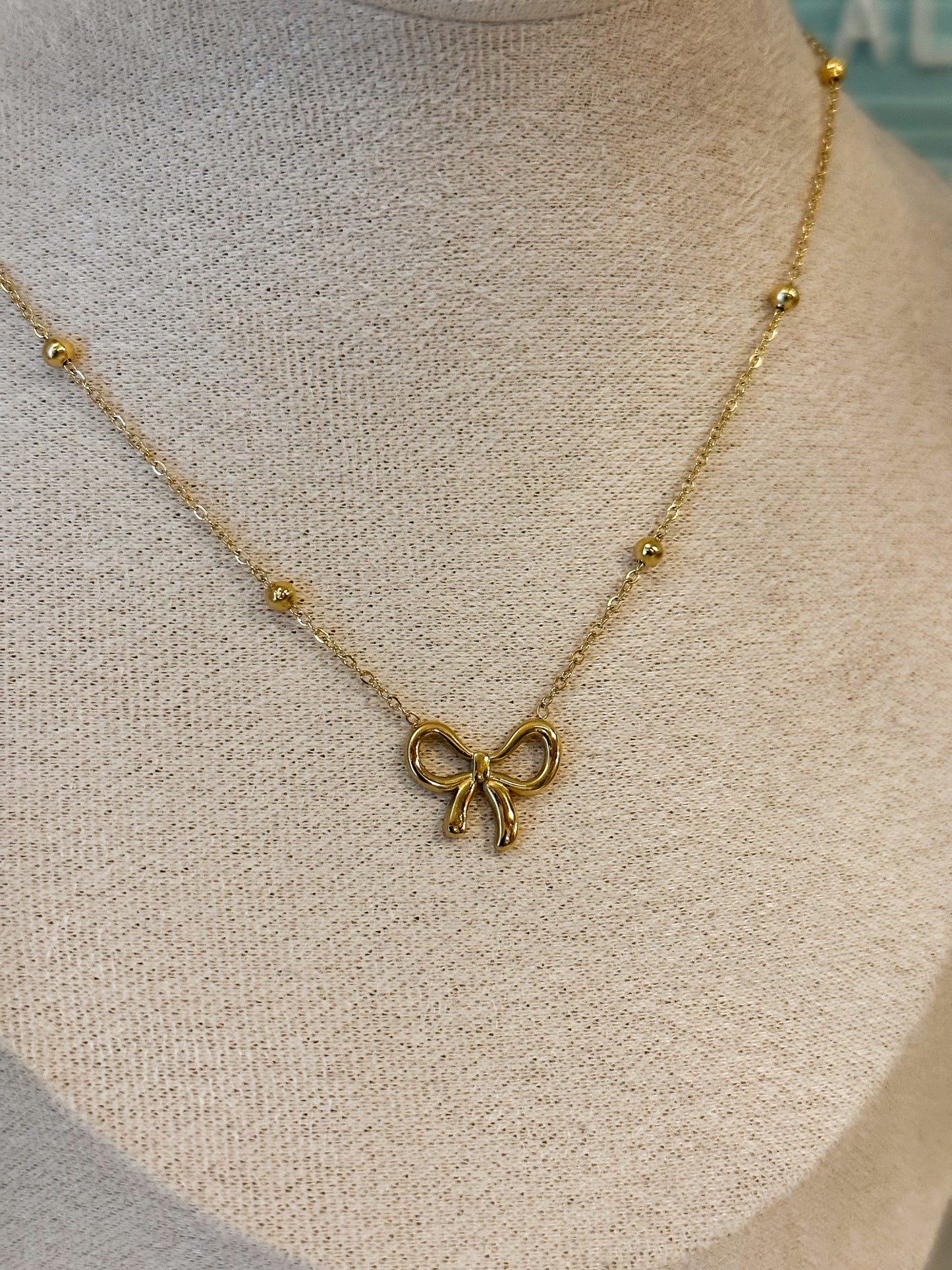Coquette Bow Necklace