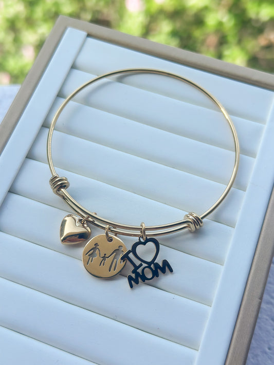 I Love Mom Bangle